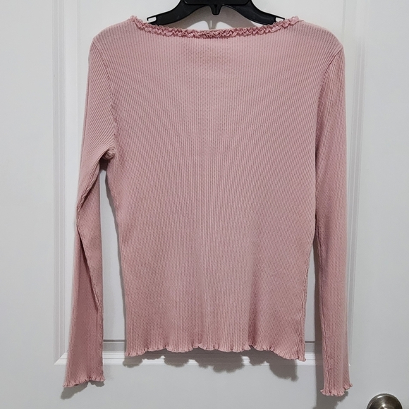 Vtg Y2K Liz Claiborne LizWear Button Up Lace Ruffle Trim Cardigan Runs Small - Picture 2 of 8